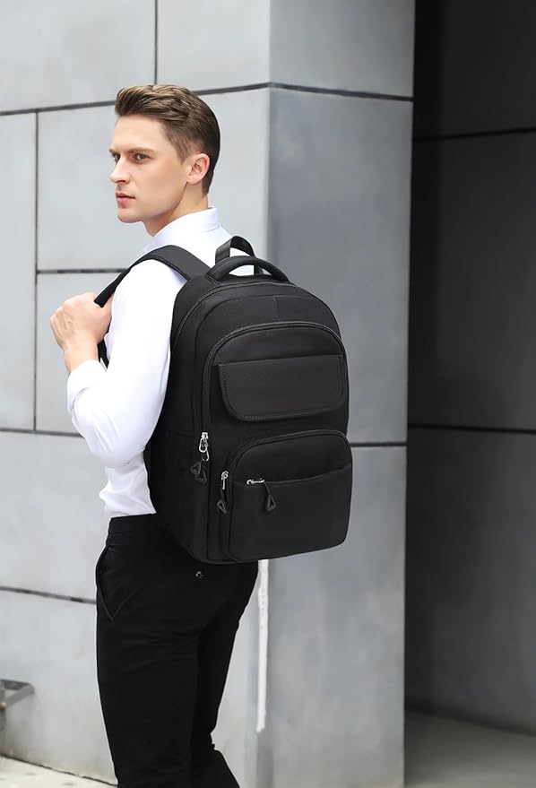 FOXLOVER Travel Laptop Backpack, Anti-Theft Slim Business Backpack, School College Bag for Men & Women, Fits 15.6 Inch Laptop