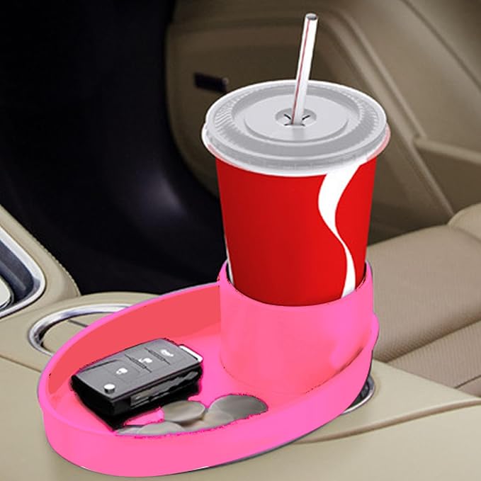 Car Seat Snack Tray, Convenient Toddler Road Trip Essentials Food Plate Cup Holder Tray for Snacks Toys, Entertainment Toddler Carseat Eating Plate Table for Travel ()