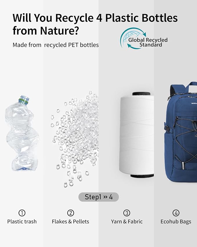ECOHUB Hiking Backpack 30L Travel Backpack Lightweight Casual Daypack Water Resistant Camping Bag Outdoor Sports Back pack for Men Women