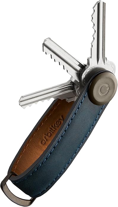Orbitkey Crazy Horse Leather Key Organizer | Quiet Profile | Holds up to 7 Keys