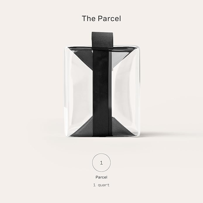 Cadence Parcel - Clear Dopp Kit with Magnetic Closure - Durable and Leak-Resistant Travel Toiletry Kit - Modular Design
