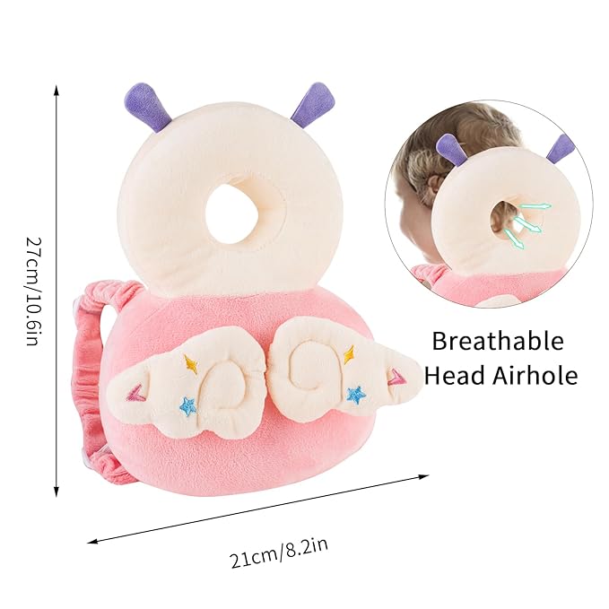 Baby Head Protector Backpack, Toddler Toddler Head Protector, Toddler Head Protector Padded Backpack Elasticated Carrier Wear(Fairy)