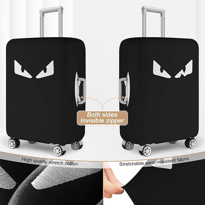 Luggage Covers For Suitcase Tsa Approved, Washable suitcase Cover Elastic Luggage Protector Scratch Resistant Suitcase Cover For 18-20 Inch Wheeled Luggage(Eye-20 inch)