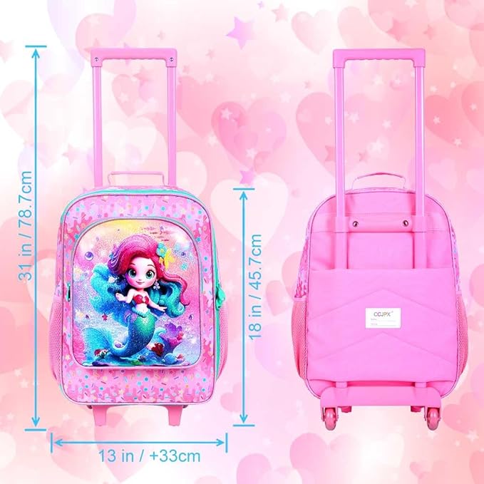 Kids Luggage for Boys Girls, Toddler Rolling Travel Carry on Suitcase with Wheels