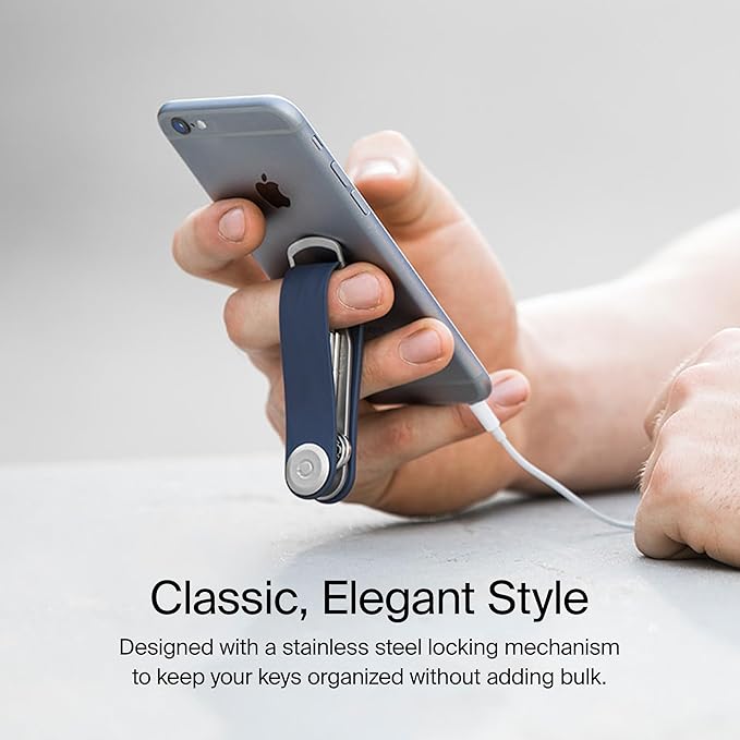 Orbitkey New Active Key Organizer Lite w/updated D-Ring | Weather Resistant, Stainless Steel Locking Mechanism
