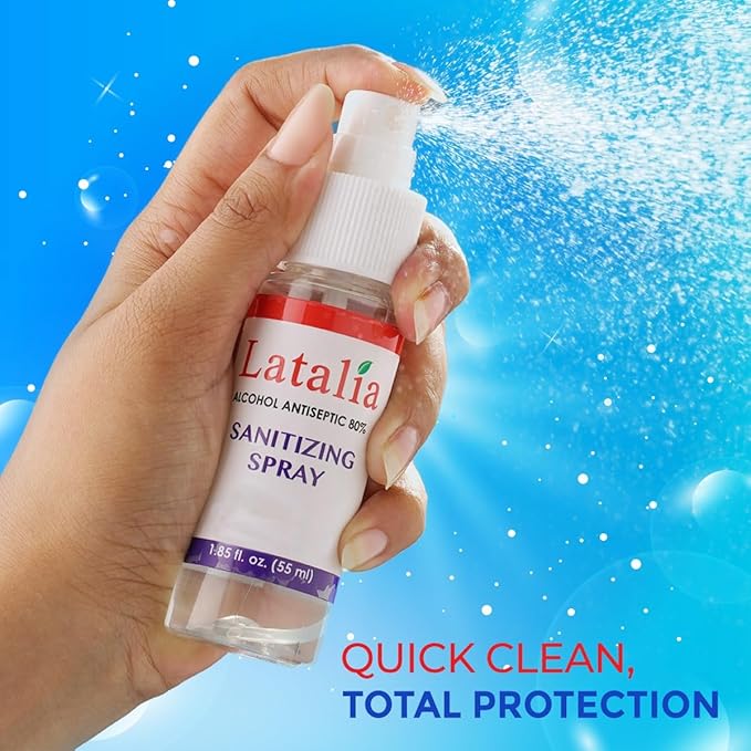 Hand Sanitizer Spray - Pack of 96 Unscented Spray Hand Sanitizer for Hands (1.85 fl. oz & 55ml)