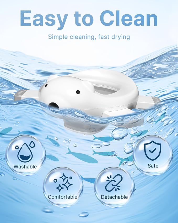 2 In 1 Portable Potty Seat, Travel Potty Seat for Toddlers with Safety Locks, Complete with Training Charts, Storage Bag and Liner Bags, 12 Months+(1 Pack)