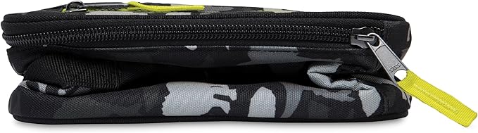 PackIt Freezable Classic Lunch Box, Dino Camo Charcoal, Built with EcoFreeze Technology, Collapsible, Reusable, Zip Closure With Zip Front Pocket and Buckle Handle, Designed for Lunches