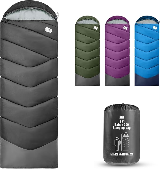 Sleeping Bags for Adults Cold Weather,Portable, Waterproof,Lightweight Sleeping Bag for Tall Girls Boys with Compression Sack for Warm Camping, Hiking, Outdoor & Indoor