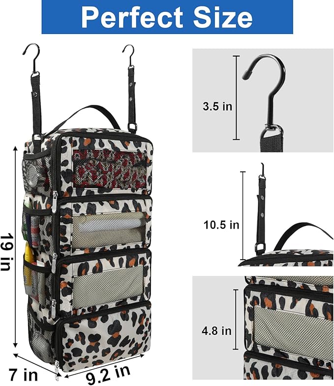 Suitcase Organizer, Travel Luggage Organizer Portable Hanging Travel Shelves Collapsible Hanging Packing Cubes for Carry on Suitcase