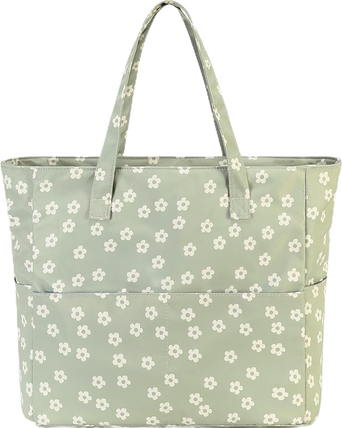 Waterproof Beach Tote Pool Bags for Women Ladies Extra Large Gym Tote Carry On Bag With Wet Compartment for Weekender Travel