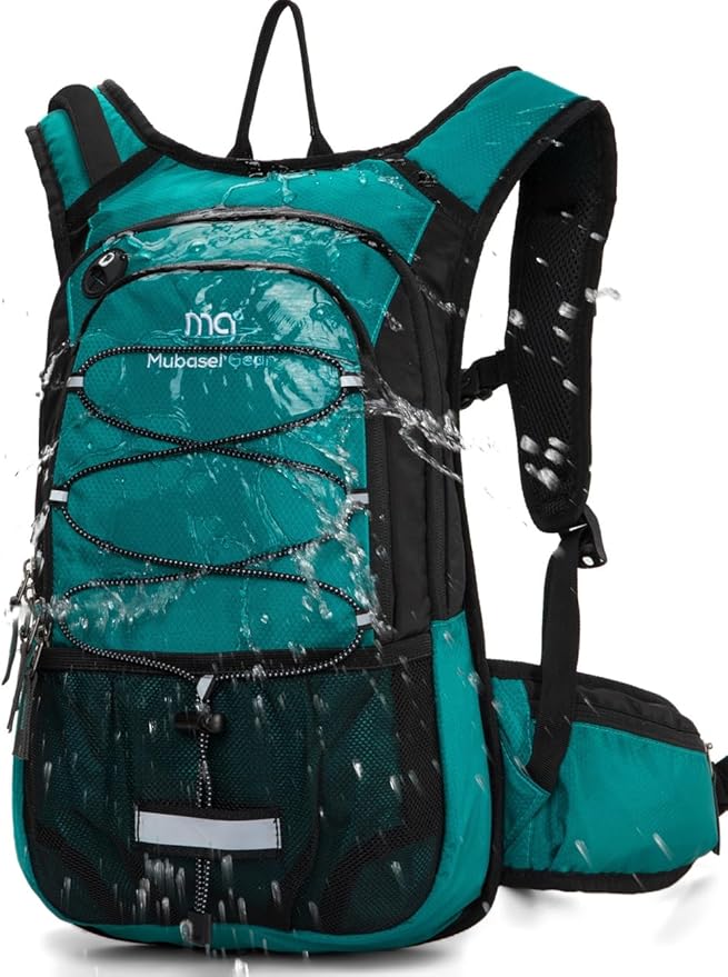 15L Insulated Hydration Backpack Pack with 2L Water Bladder Lightweight Hiking Backpack Bag for Women Men Daypack for Hiking Running Festival Camping Biking