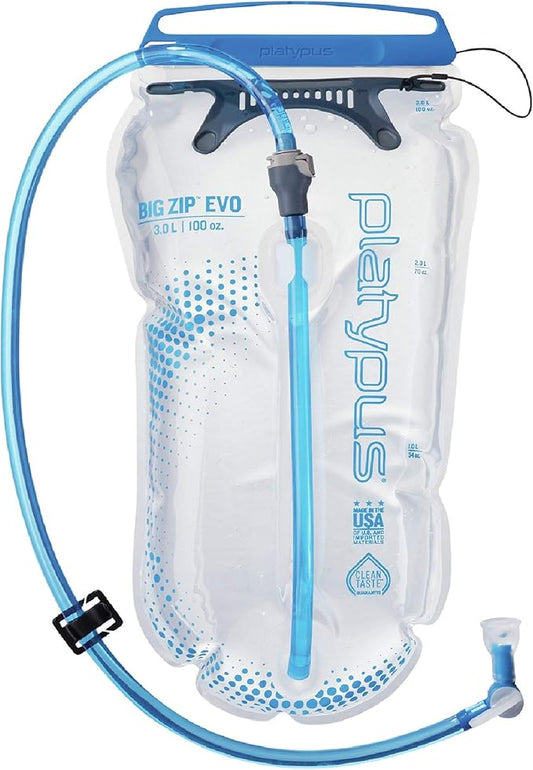 Platypus Big Zip EVO Taste-Free Water Reservoir/Hydration Bladder, 3-Liter