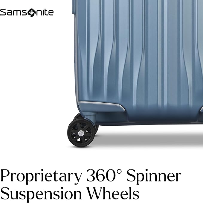 Samsonite UpLIFT Carry-On Hardside Luggage with Spinner Wheels - Airline-Approved, TSA Lock, Adjustable Handle System - Polycarbonate Hard Suitcase for Ultra Lightweight Travel - Elemental Blue