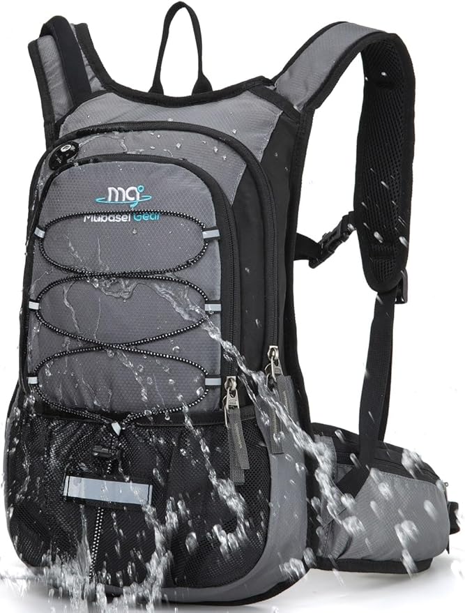 15L Insulated Hydration Backpack Pack with 2L Water Bladder Lightweight Hiking Backpack Bag for Women Men Daypack for Hiking Running Festival Camping Biking