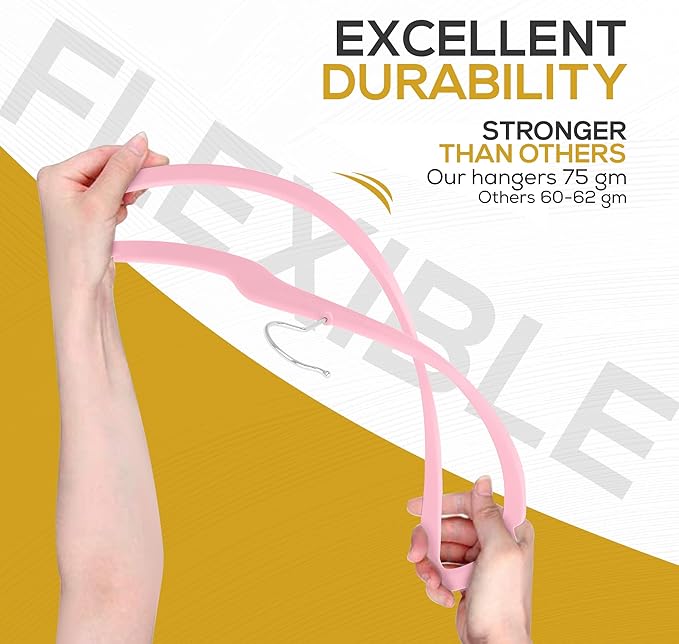Premium Velvet Hangers 50 Pack Ultra Thin Non Slip Adult Felt Space Saving Suit Hanger for Closet Heavy Duty Coat Pants Jackets Dress Hangers 360° Swivel Hook Hold Upto 10 lbs Pink