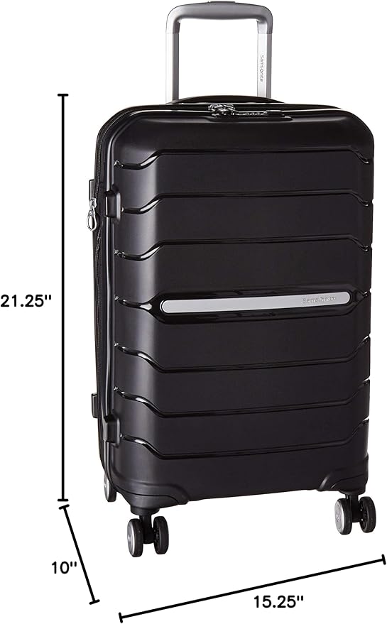 Samsonite Freeform Hardside Carry-On Luggage with Spinner Wheels - Hardshell Suitcase - TSA, Airline-Approved - Expandable Hard Shell, Smooth Rolling Wheels for Lightweight Travel - Dark Teal