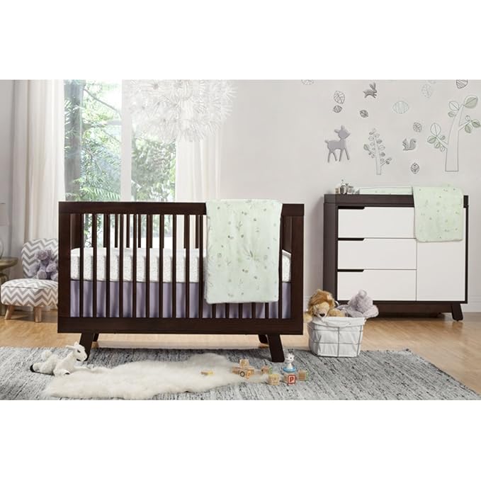 Babyletto Hudson 3-in-1 Convertible Baby Crib - GREENGUARD Gold Certified - Convertible Crib to Toddler Bed and Daybed - Baby Bed with 4 Adjustable Heights - Wooden Crib - Washed Natural