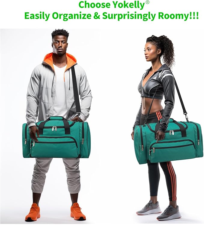 Sports Duffel Bag 20 inch for Travel Gym - Green