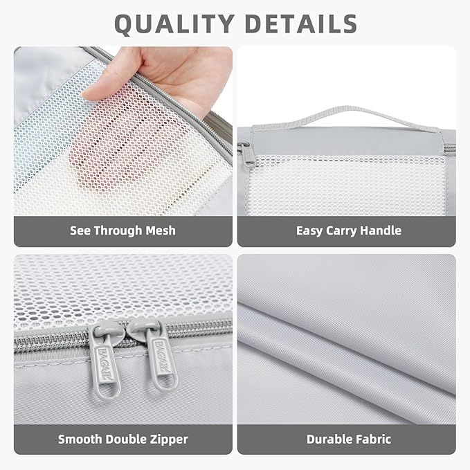 BAGAIL 6 Set/8 Set/10 Set Packing Cubes Various Sizes Packing Organizer for Travel Accessories Luggage Carry On Suitcase