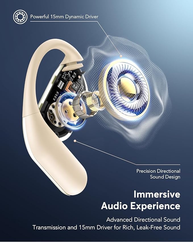 AI Translation Earbuds Real Time - Audifonos Traductores Inglés Español, 3-in-1 Translator Device, Supports 144 Languages & Accents, Open Ear Earbuds with Charging Case