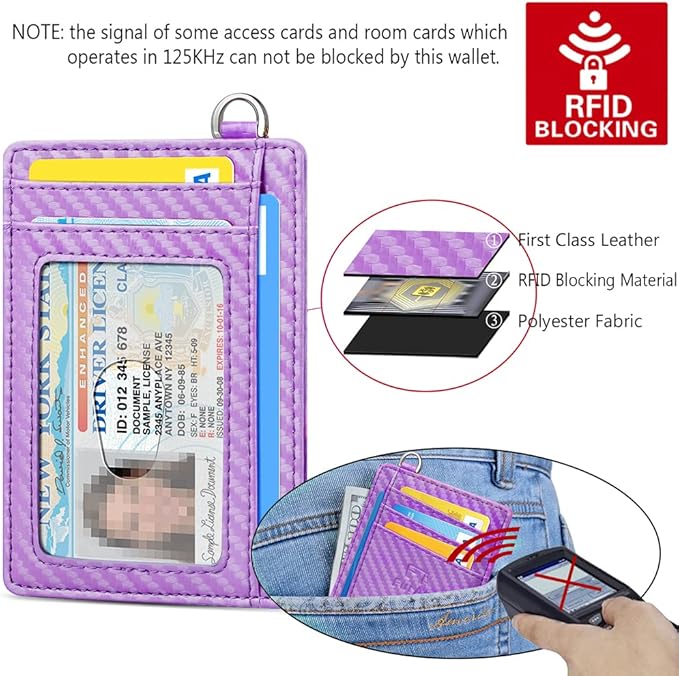 FurArt Slim Minimalist Wallet, Front Pocket Wallets, RFID Blocking, Credit Card Holder for Men & Women