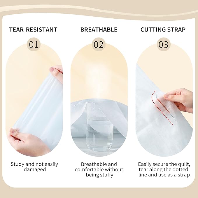 YOUNGTIME Disposable Bed Sheets Fitted Sheet,Disposable Portable Bedding Set with 2 Bed Sheet 2 Quilt Cover and 4 Pillowcase for Travel Hotel SPA,Peach,2 Pack