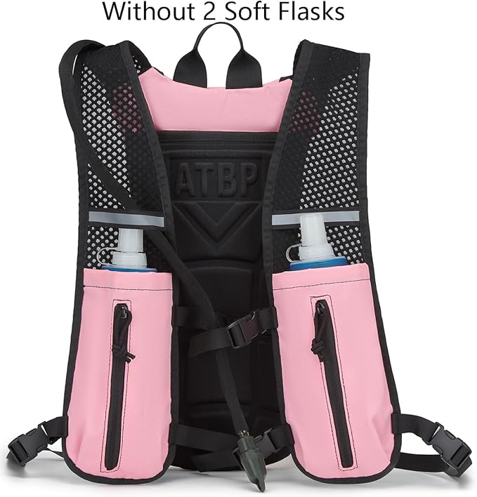 ATBP Running Hydration Vest Pack Tactical 3L Water Bladder Backpack Bag for Cycling Marathon Hiking Daypack Men & Women