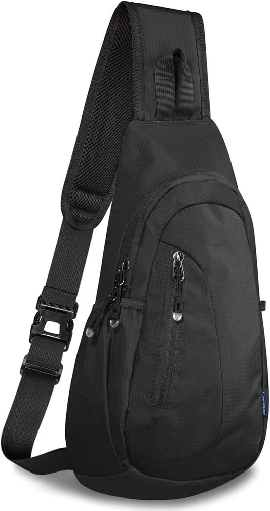 TITECOUGO Small Sling Bag, Lightweight Crossbody Backpack for Men Women, Shoulder Bag for Sports and Outdoor
