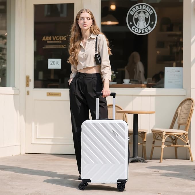 Luggage Sets 3 Piece,Suitcases with Wheels,Carry On Luggage Set 22x14x9 Airline Approved,Hardshell Luggage Sets With TSA Lock,20 Inch Carry On Suitcase