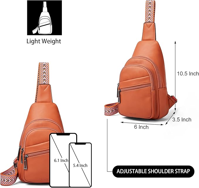 Sling Bag Crossbody Bags for Women Small Cross Body Bag Fanny Packs Chest Sling Purse for Daily Travel Leisure Sport