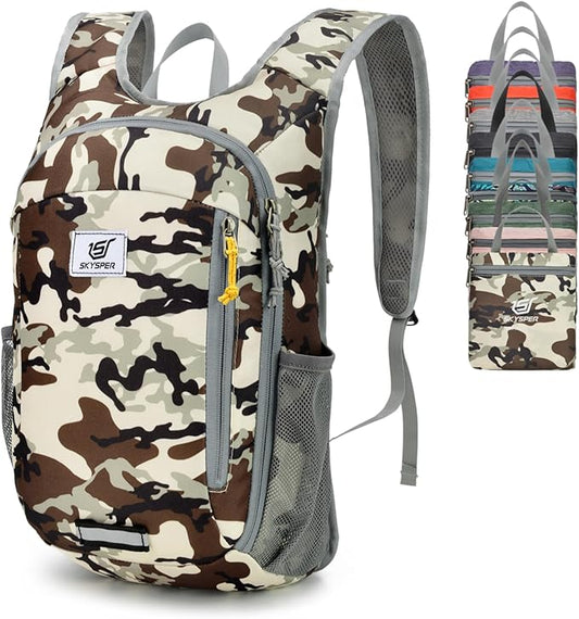 SKYSPER Small Daypack 10L Hiking Backpack Packable Lightweight Travel Day Pack for Women Men