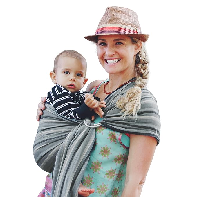 Hip Baby Wrap Ring Sling Baby Carrier for Infants and Toddlers (Rocky Mountain)