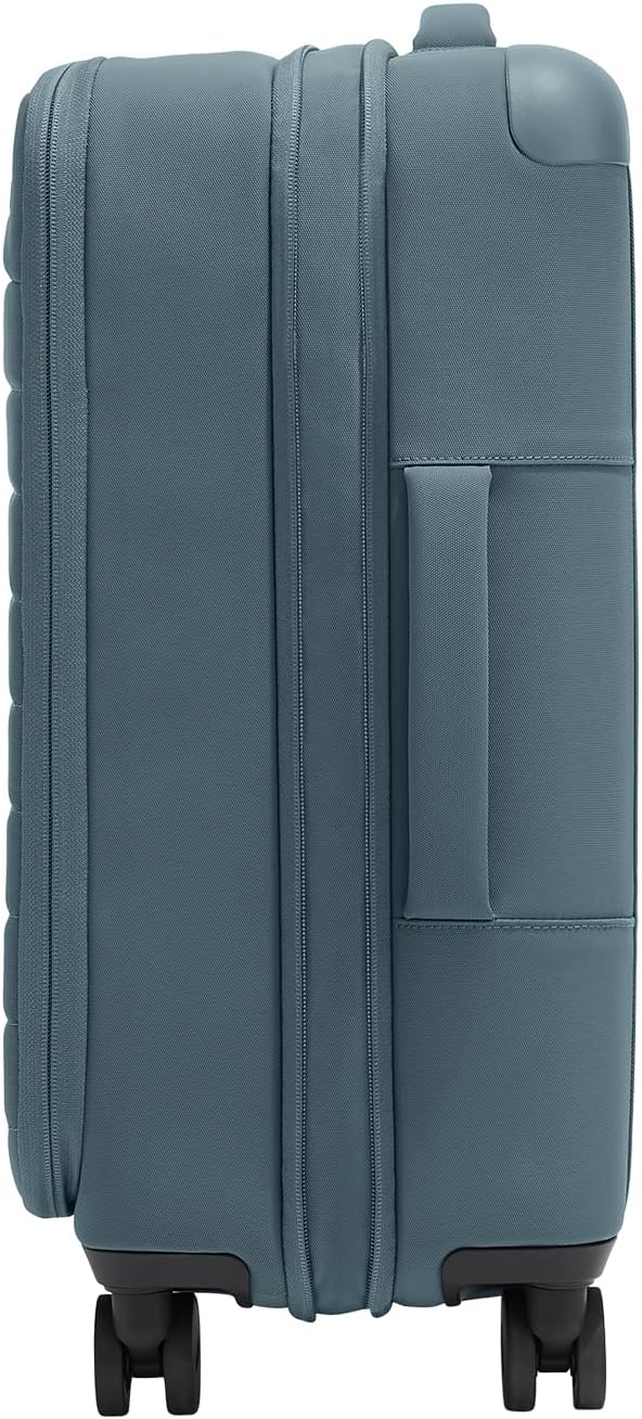 Away Softside Bigger Carry-On Suitcase, 23 Inch Lightweight, Expandable High-Strength Nylon Luggage With Spinner Wheels, Meets Requirements for Most Major Airlines, Coast Blue