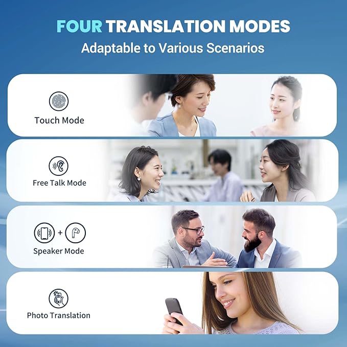 AI Translator Earbuds Translation Earbuds Real-Time 98% Accuracy 0.5s Response |Lifetime Free Offline Translation(8 Languages) & Online Translation(144 Languages) AF56 Beige