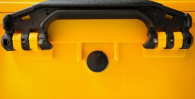 MEIJIA Portable Waterproof Hard Camera Case, Dry Case with Customizable Fit Foam, Protection for camera, drones,telescopes,18.5 x14.06x6.93inches(Yellow)