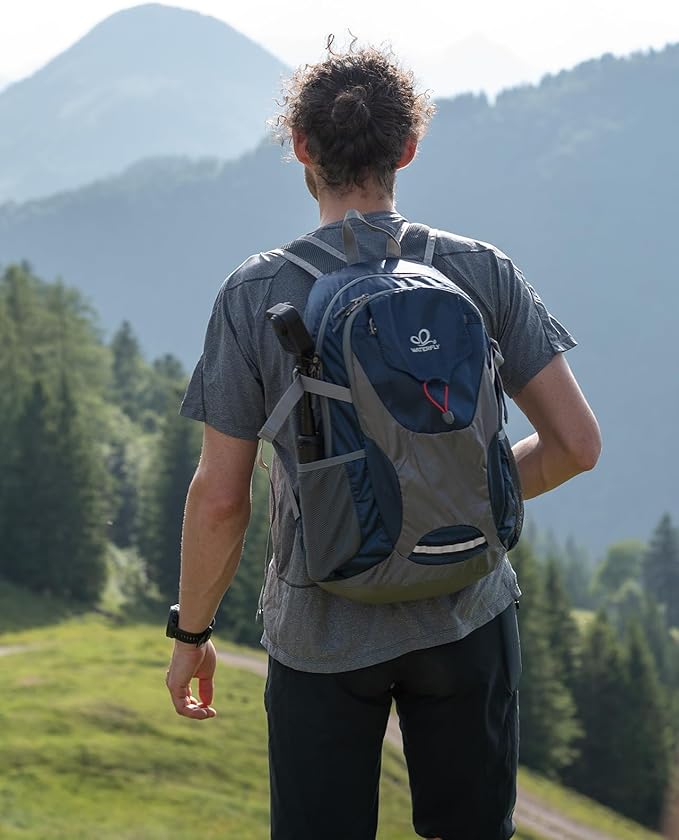 WATERFLY Lightweight Packable Hiking Backpack: 30L Foldable Travel Daypack Ultralight Camping Day Pack for Woman Man