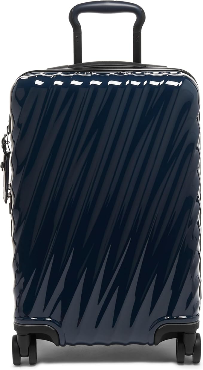 TUMI - 19 Degree International Expandable 4 Wheeled Carry-On - Hard Shell Suitcase - 21.8" X 14.0" X 9.0" - Navy