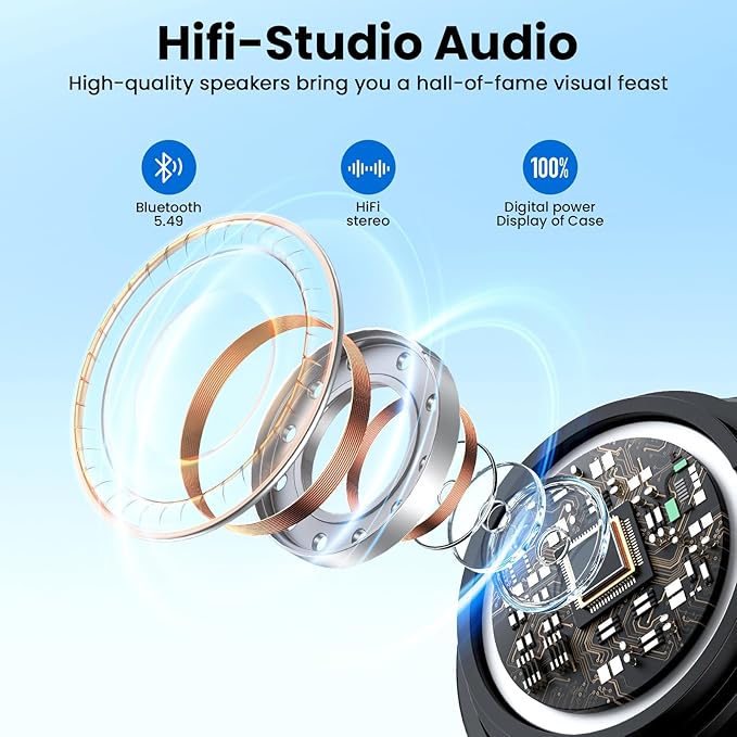 AI Translation Earbuds Real Time, 139 Language Translator Earbuds TWS 3-in-1 Translation Headphones, Translation Device for Travel Business Learning Compatible with iOS and Android, Black