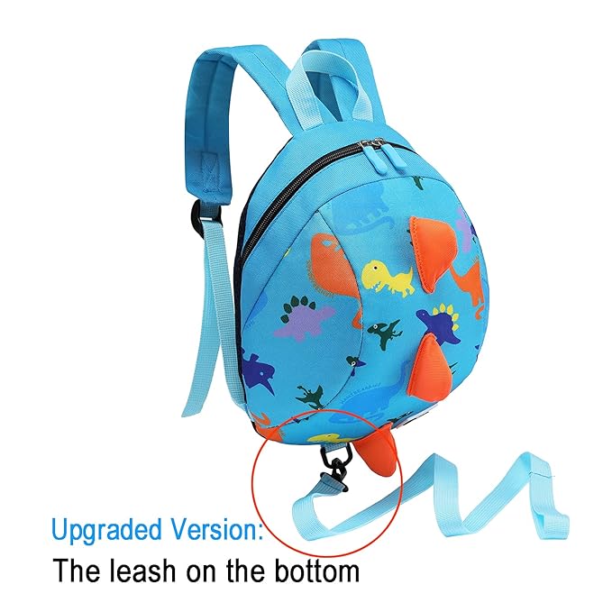 DB Toddler Mini Dinosaur Backpack with Child Leash, Anti Lost Wrist Link for Kids, Safety Harness Back Pack for Baby Boy Girl