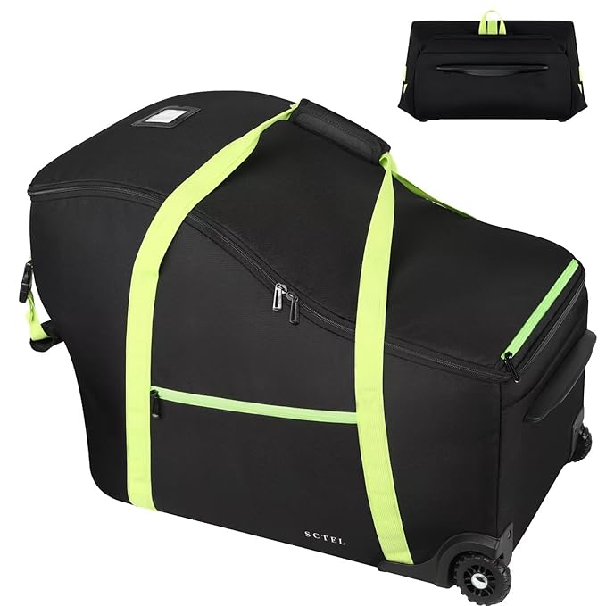 Baby Car Seat Travel Bag Fit Chicco Keyfit 35 and Anti-rebound Bar Base, Doona Car Seat Stroller and Base, Nuna Pipa Travel Bag, Infant Car Seat Bags for Air Travel, Doona Travel Bag
