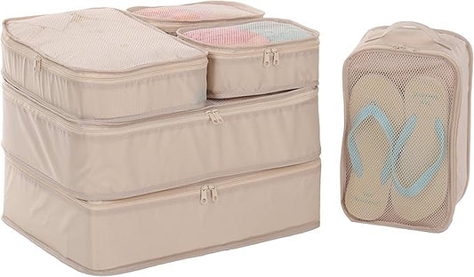 JJ POWER Travel Packing Cubes, Luggage Organizers with Shoe Bag