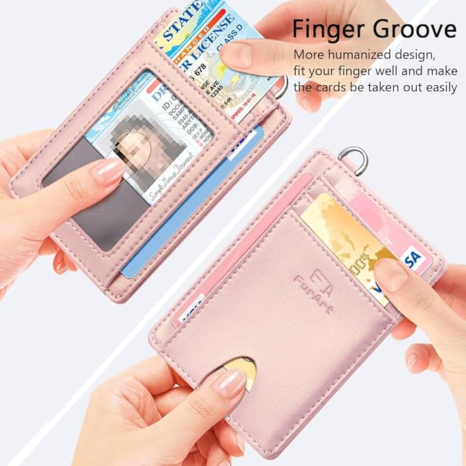 FurArt Slim Minimalist Wallet, Front Pocket Wallets, RFID Blocking, Credit Card Holder for Men & Women