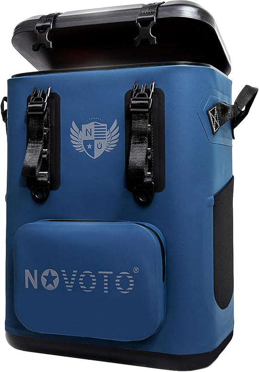 Magnetic Soft Cooler, Zipperless Soft Sided Cooler Bag for Men & Women, Insulated Backpack Coolers for Tailgating, Beach, Lunch, Picnic, Kayak