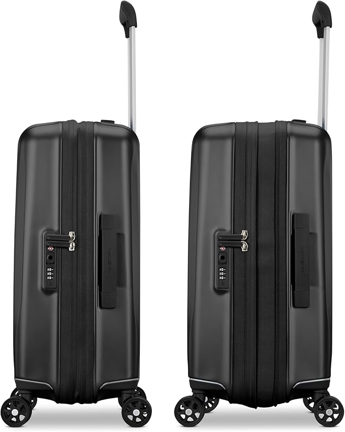Samsonite UpLIFT Carry-On Hardside Luggage with Spinner Wheels - Airline-Approved, TSA Lock, Adjustable Handle System - Polycarbonate Hard Suitcase for Ultra Lightweight Travel - Phantom Black