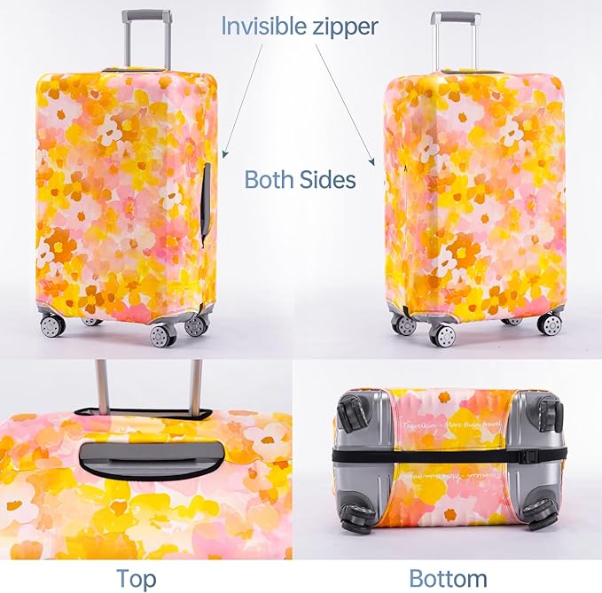 Travelkin Luggage Covers For Suitcase Tsa Approved,Suitcase Cover Protector Fit 18-21 Inch Luggage