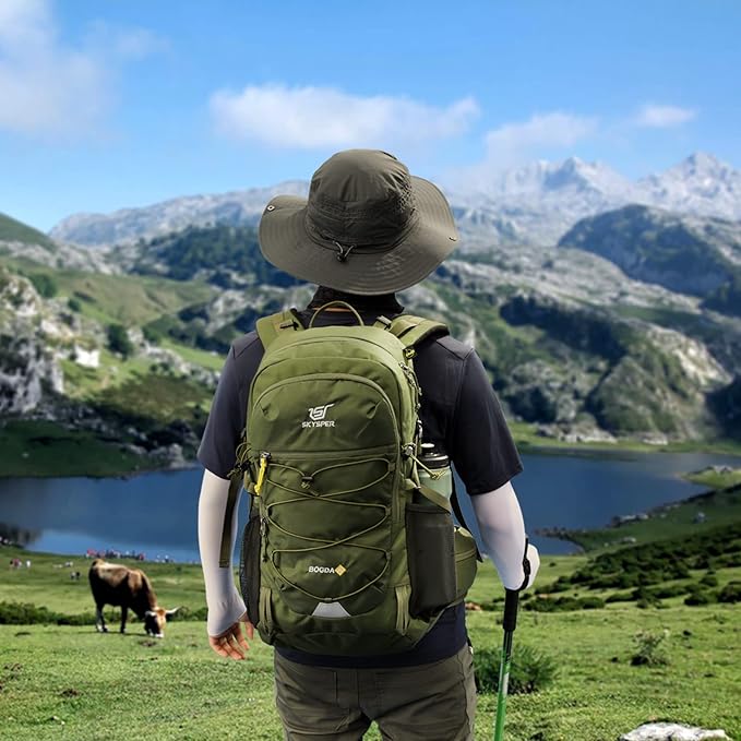 SKYSPER Hiking Backpack for Men Women, 35L Travel Backpack Waterproof Camping Backpack Outdoor Lightweight Daypack