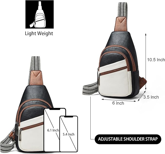 Sling Bag Crossbody Bags for Women Small Cross Body Bag Fanny Packs Chest Sling Purse for Daily Travel Leisure Sport