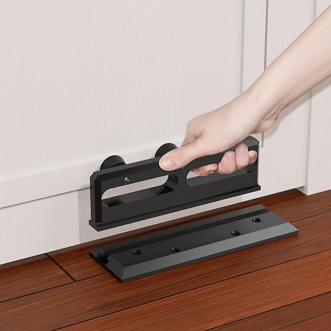 Door Security Bar, French Security Door Brace, Security Door Barricade, Withstands 3000 Lbs, Prevents Entry Burglaries Home Invasions