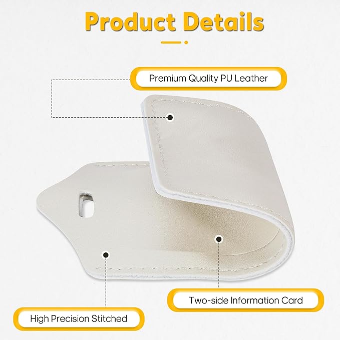 Travelambo Luggage Tags for Suitcases PU Leather Travel Tags Bag Tags Privacy Protection Travel Essentials